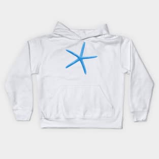 Starfish, Aqua Blue Kids Hoodie